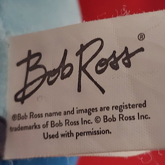 Fiesta Brand Bob Ross 10" Chill Big Hair Head Happy Painter Medium Plushie Doll - Picture 12 of 16